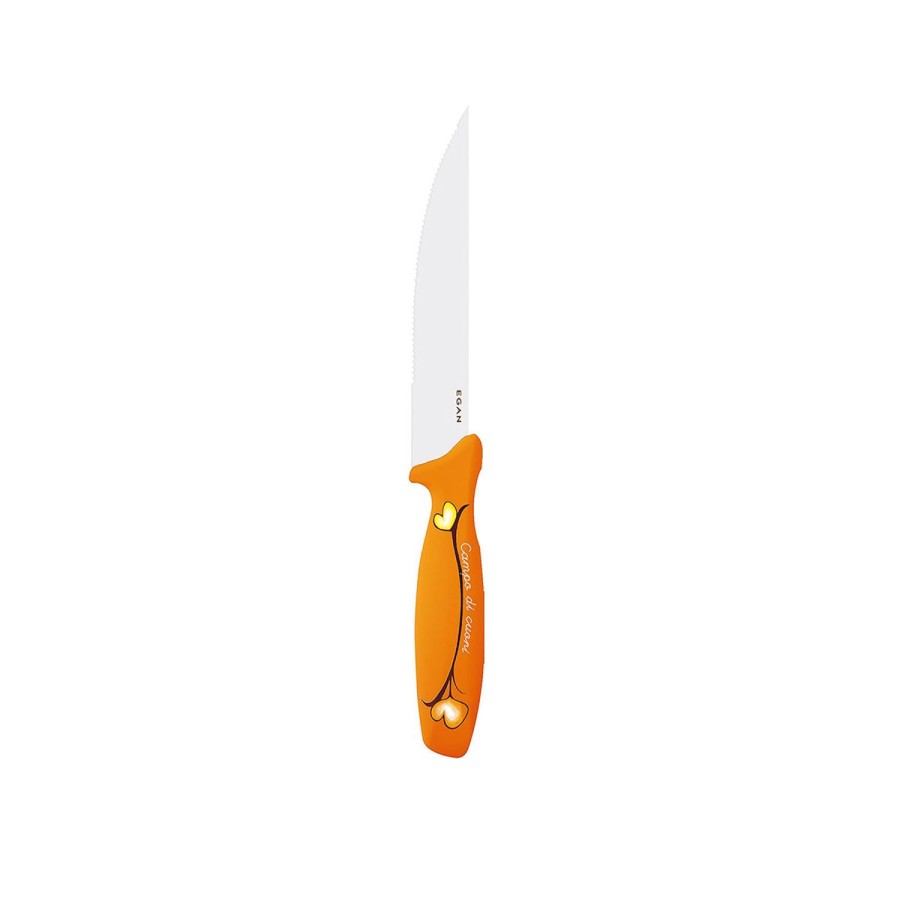 Table Egan | Orange Steak Knife Campo Di Cuori