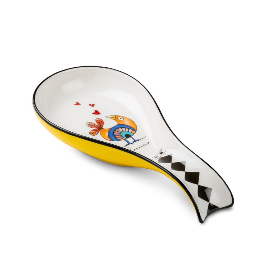 Kitchen Egan | Ladle Rest Cocorico Yellow Cm 21X10