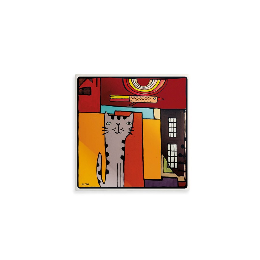 Home Furnishing Egan | Tile "The Cat" Xi-Xvi Cm 11 11