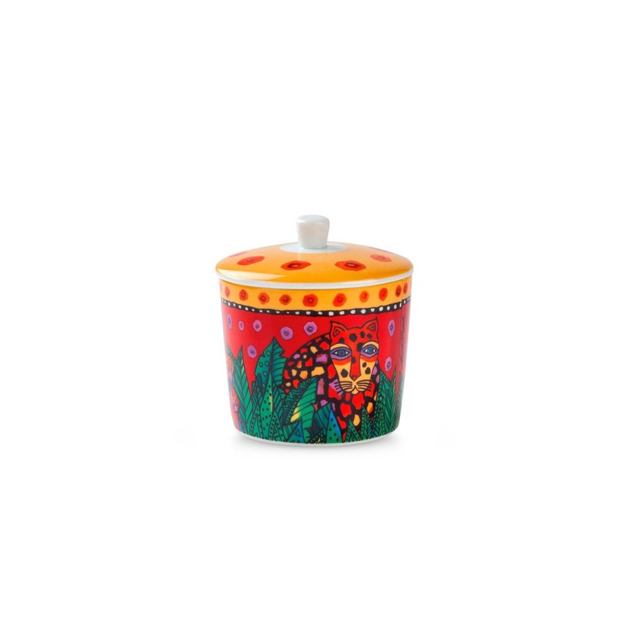 Breakfast Egan | Sugar Bowl Laurel Burch Jungle Red