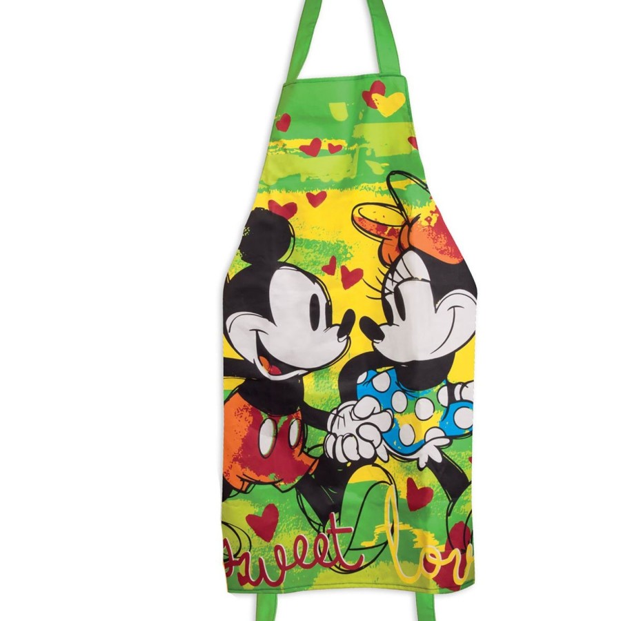 Kitchen Egan | Apron Mickey Mouse Green