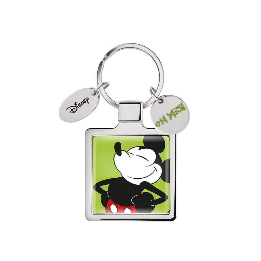 Gift Ideas Egan | Key-Ring Mickey I Am Green Cm. 4X8