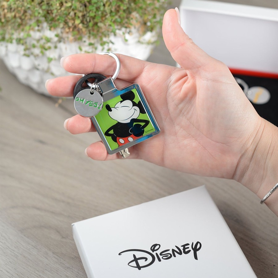 Gift Ideas Egan | Key-Ring Mickey I Am Green Cm. 4X8