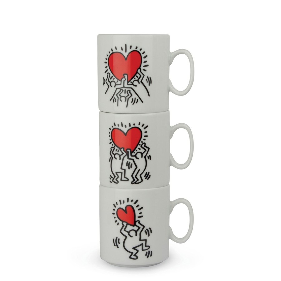 Breakfast Egan | Set 3 Mugs Keith Haring