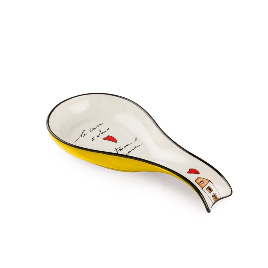 Kitchen Egan | Ladle-Rest Le Casette Yellow 21X10