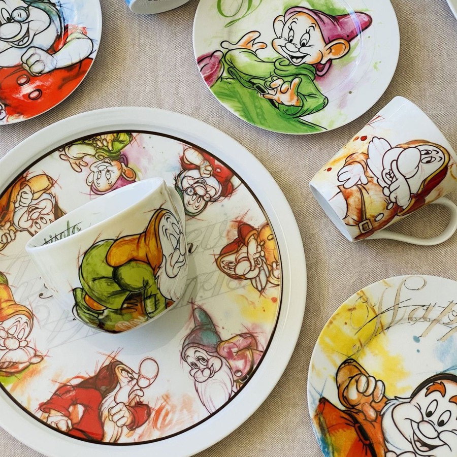 Table Egan | Set 2 Pizza Plates Seven Dwarfs O 30