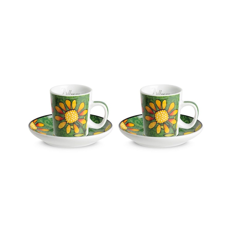 Breakfast Egan | Bellamore 2 Pc Coffee Cup Set Green Ml 100