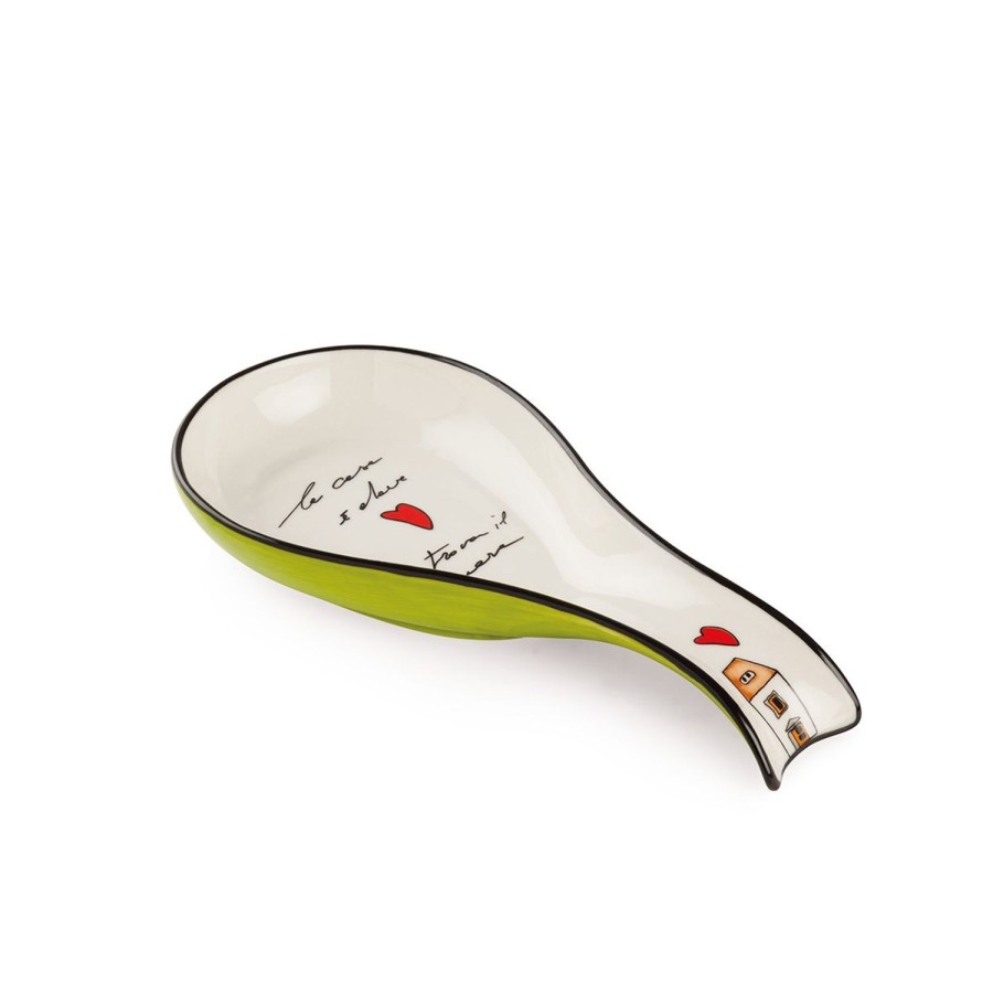 Kitchen Egan | Ladle-Rest Le Casette Green 21X10