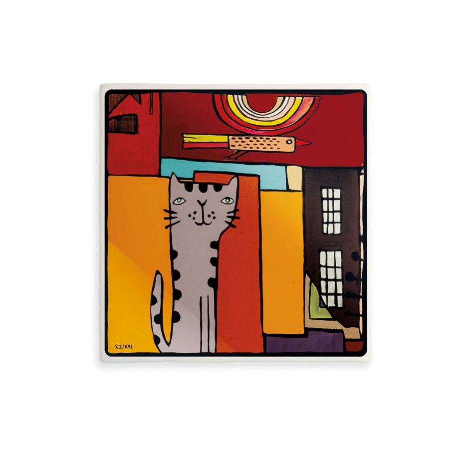 Home Furnishing Egan | Tile "The Cat" Xi-Xvi Cm 21 21