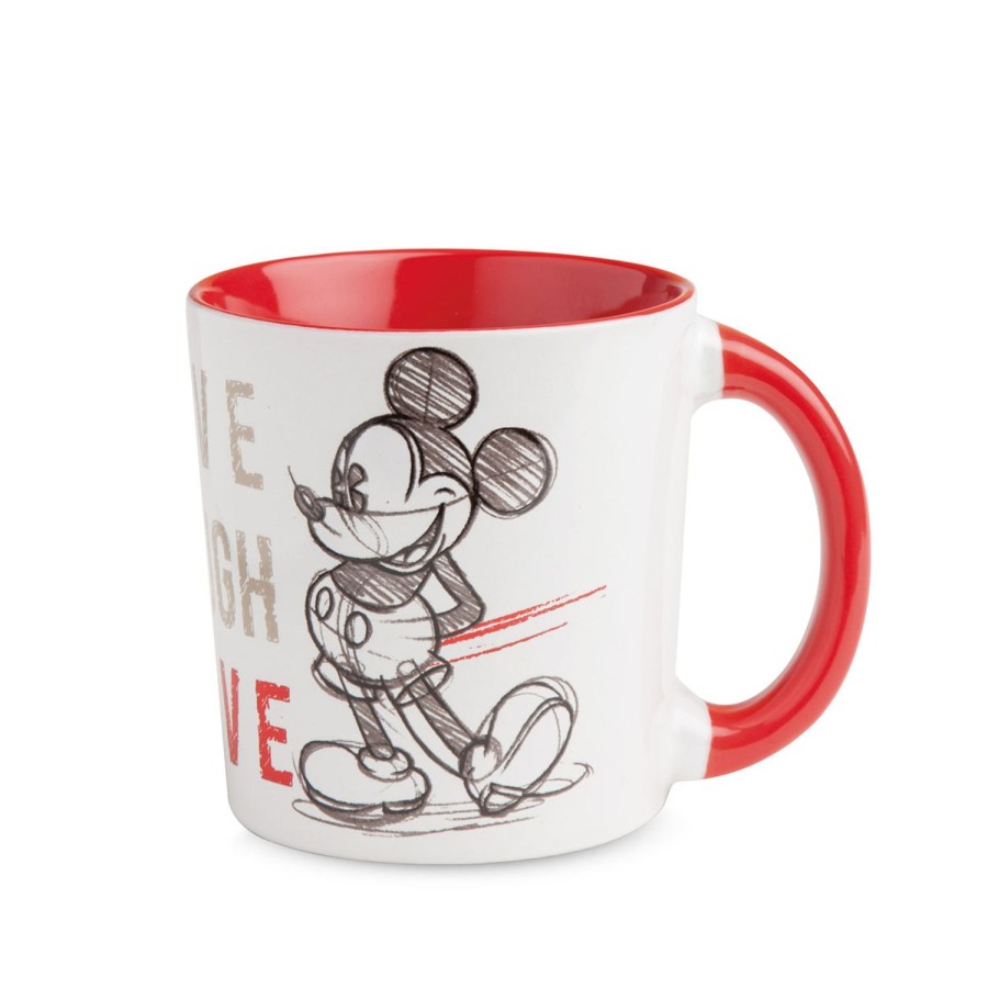 Breakfast Egan | Mug Mickey Live Laugh Love Red