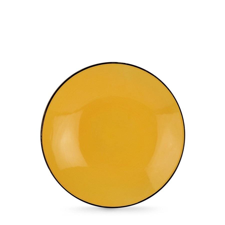 Table Egan | Set 6 Soup Plates Cocorico Yellow Dm 20