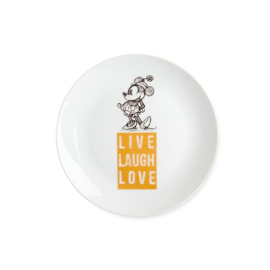 Table Egan | Cake Plate Minnie Live Laugh Love Orange O19