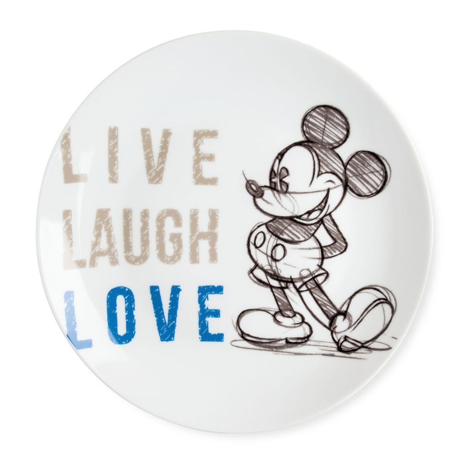 Table Egan | Serving Plate Minnie Live Laugh Love Blue O27