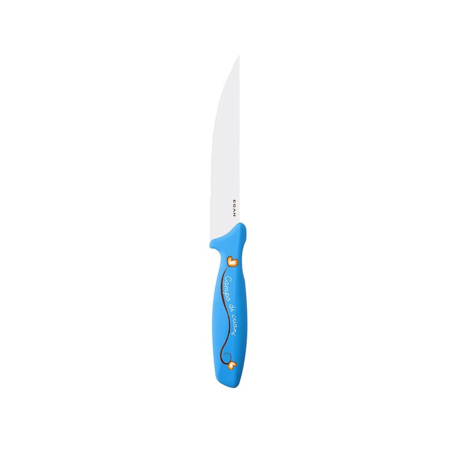 Table Egan | Light Blue Steak Knife Campo Di Cuori