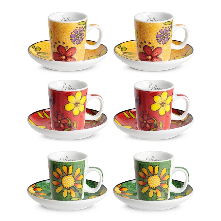 Breakfast Egan | 6 Pc Coffee Cup With Saucer Set Bellamore Ml 100