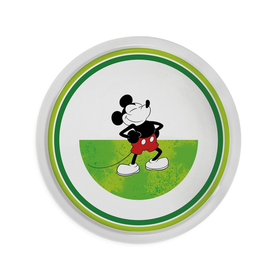 Table Egan | Mickey I Am D.31 Green Pizza Plate