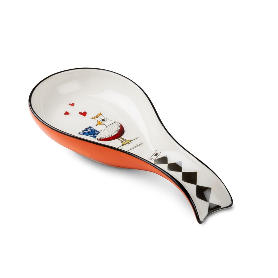 Kitchen Egan | Ladle Rest Cocorico Orange Cm 21X10