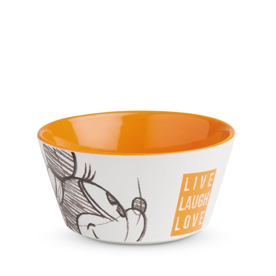 Breakfast Egan | Bowl Minnie Live Laugh Love Orange O13