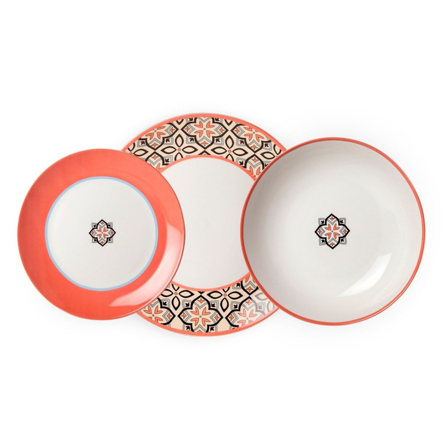 Table Egan | Set 3 Plates Majorica Coral