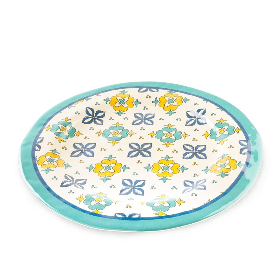 Home Furnishing Egan | Serving Plate Majorica Turquoise O Cm. 35