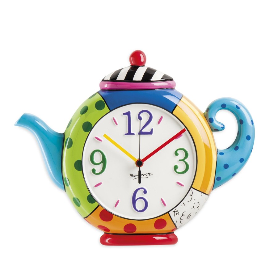 Home Furnishing Egan | Britto Teapot Wallclock 32X26