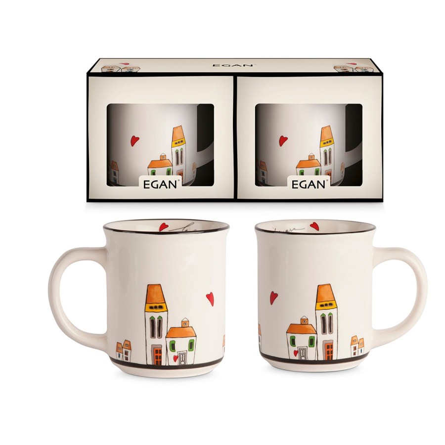 Breakfast Egan | 2 Mugs "Le Casette"