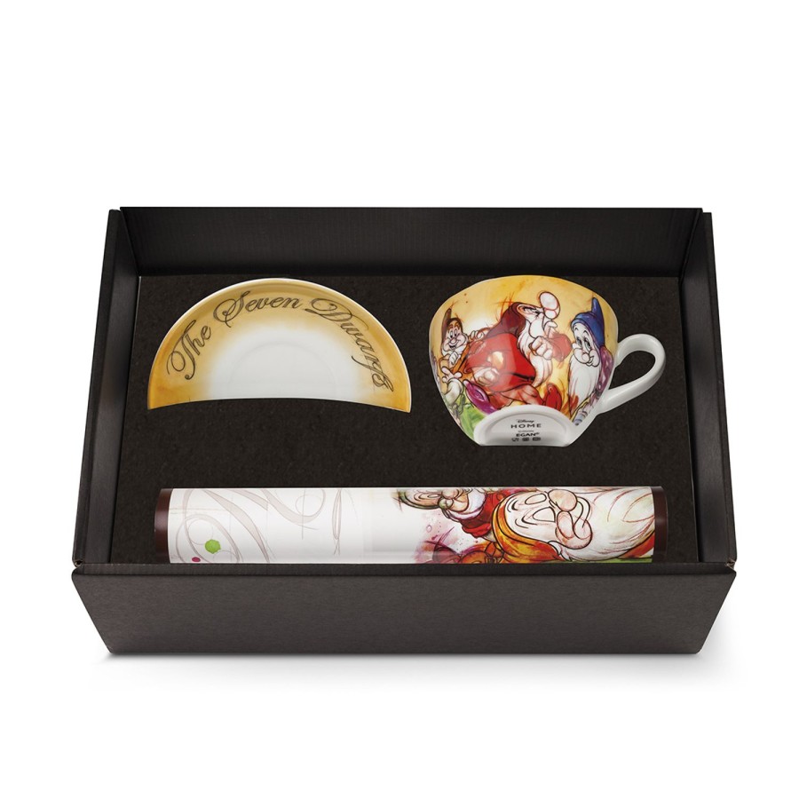 Breakfast Egan | Set Cappuccino Cup + Placemat 7 Dwarfs