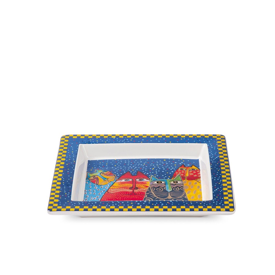 Home Furnishing Egan | Blue Tray Cm. 18X20