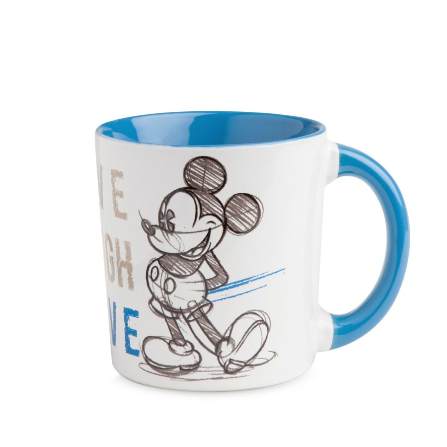 Breakfast Egan | Mug Mickey Live Laugh Love Blue