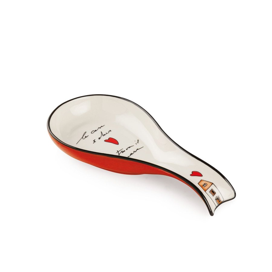 Kitchen Egan | Ladle-Rest Le Casette Red 21X10