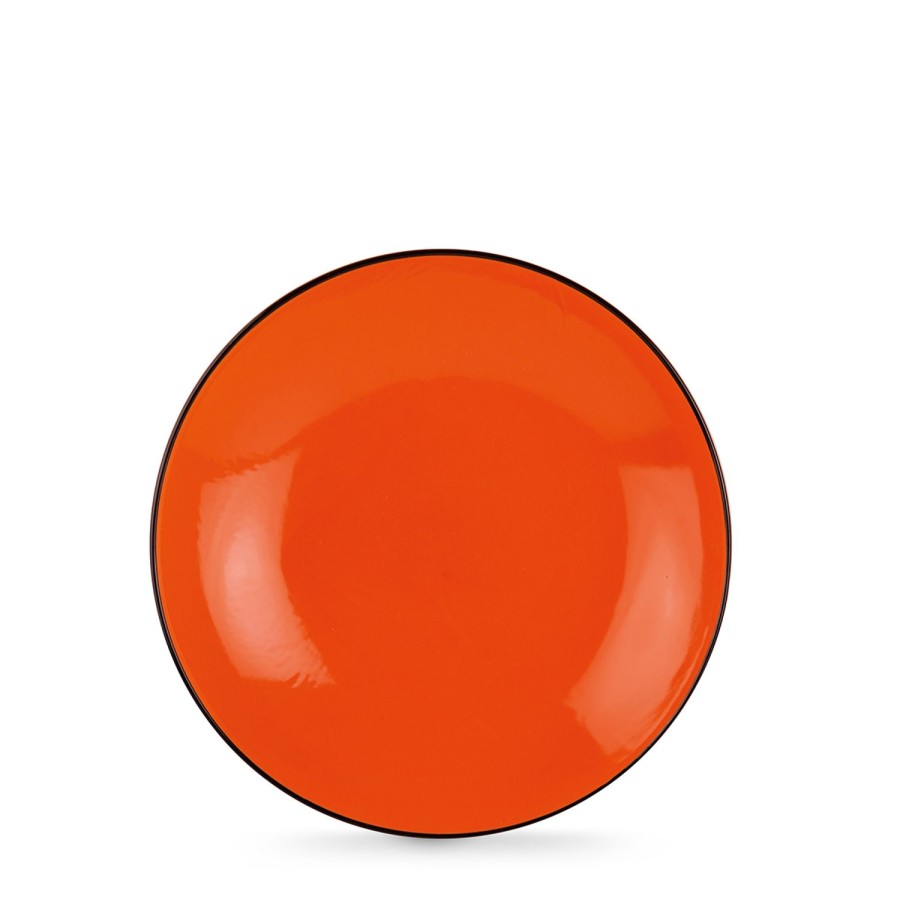 Table Egan | Set 6 Soup Plates Cocorico Orange Dm 20