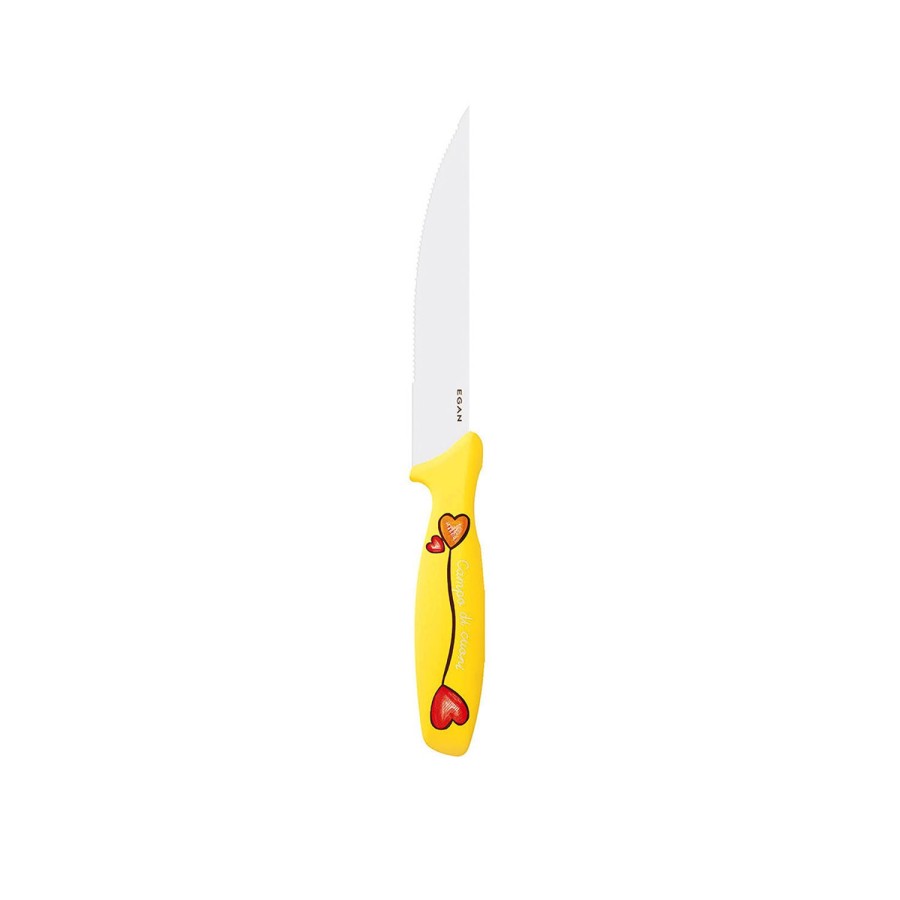 Table Egan | Yellow Steak Knife Campo Di Cuori