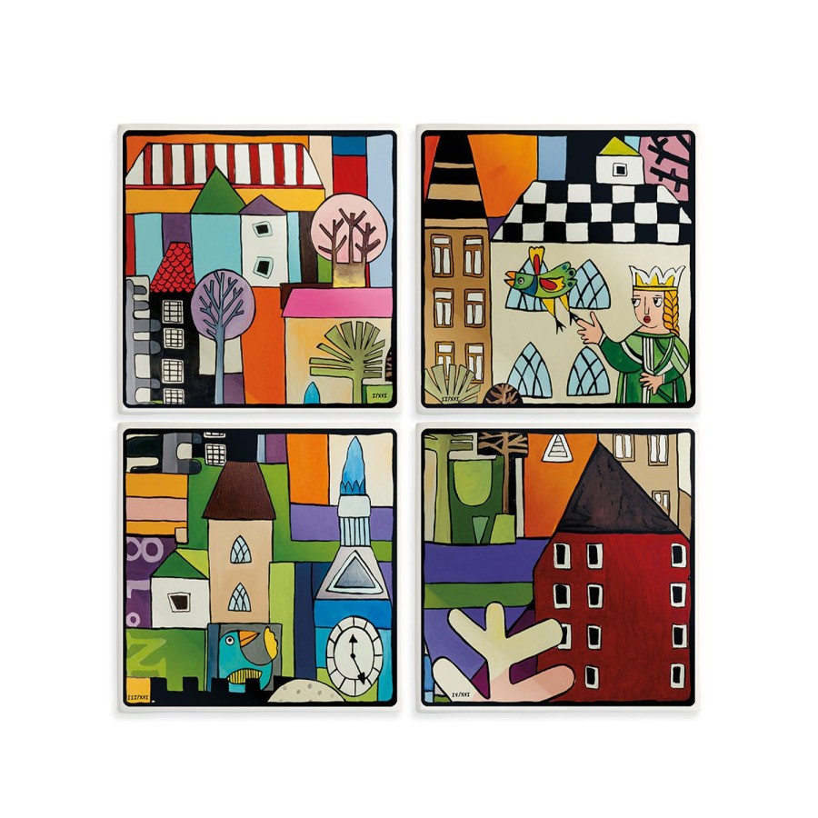 Home Furnishing Egan | Set 4 Tiles Cm 11 11 Chapter I