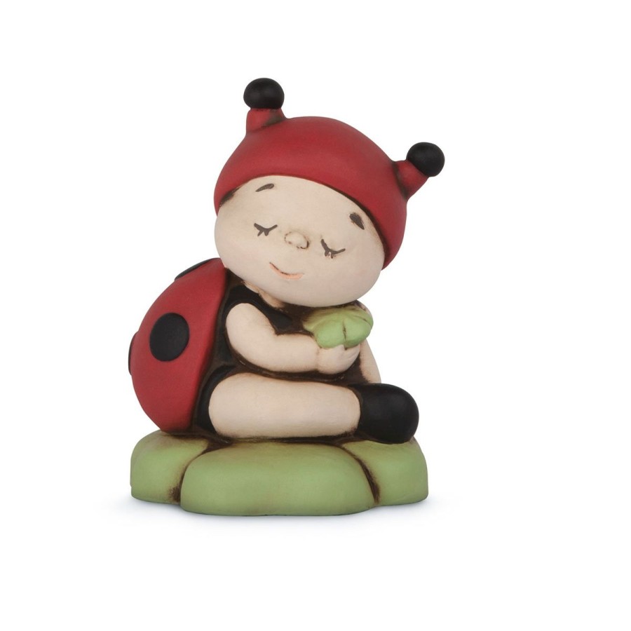 Bonbonniere Egan | Figurine Ladybird With 4 Leaf Clover Musical 7X9